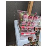 Christmas Decor Lot: JOY Stocking Holders, Ornaments, Table Settings, & More