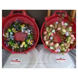 Set of (2) Easter Wreaths in Homz Wreath Boxes