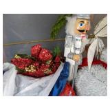 Christmas Decor Lot: Christmas Wrapping Paper Kit, Nativity Set, & More