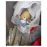 Christmas Decor Lot: Christmas Wrapping Paper Kit, Nativity Set, & More