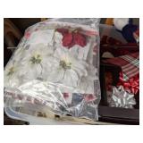 Christmas Decor Lot: Christmas Wrapping Paper Kit, Nativity Set, & More
