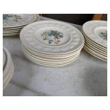 Vintage Wedgewood Wellesley Montreal 49-Piece China Set, Floral Center
