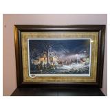 Framed Artwork "Winter Wonderland" by Terry Redlin, Signed/Numbered