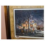 Framed Artwork "Winter Wonderland" by Terry Redlin, Signed/Numbered