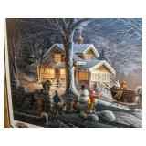 Framed Artwork "Winter Wonderland" by Terry Redlin, Signed/Numbered