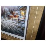 Framed Artwork "Winter Wonderland" by Terry Redlin, Signed/Numbered