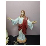 Lot of 5 Holiday Decorations: Ceramic Nativity Pieces & Decorative Angels