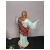 Lot of 5 Holiday Decorations: Ceramic Nativity Pieces & Decorative Angels