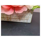 Beautiful Faux Floral Arrangement with Electric Candles