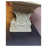Maxcera Handcrafted Tile Top Small Bench/Shelf