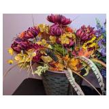 Lot of 3 Artificial Flower Arrangements & Table Decor