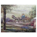 Artwork "Razzberry Creek Crossing" by Carl Valente