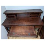 Beautiful Wood Desk, Small Stand, and Desk Chair