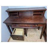 Beautiful Wood Desk, Small Stand, and Desk Chair