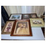 Framed Art (6 Pieces) - Margaret Kane, Barbara Mock, William Adolphe Bouguereau, and more!