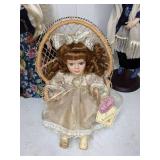 Lot of 3 Beautifully Maintained Porcelain Dolls
