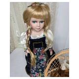 Lot of 3 Beautifully Maintained Porcelain Dolls