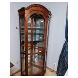 Jaw-Dropping Wooden Corner Curio Cabinet
