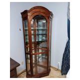 Jaw-Dropping Wooden Corner Curio Cabinet
