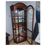 Jaw-Dropping Wooden Corner Curio Cabinet