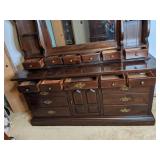 Glamorous Ethan Allen Dresser with Mirror