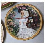 Lot of 5 Decorative Plates and Stands