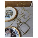 Lot of 5 Decorative Plates and Stands