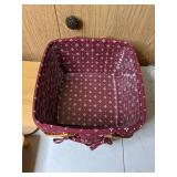 Handwoven Longaberger Picnic Basket with Insert