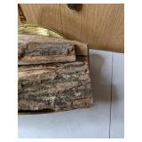 Beautiful Brass Fireplace Log Carrier (Possibly Vintage)