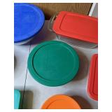 Lot of 9 Glass Food Storage Dishes with Lids-Various Sizes