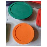 Lot of 9 Glass Food Storage Dishes with Lids-Various Sizes