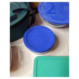 Lot of 9 Glass Food Storage Dishes with Lids-Various Sizes