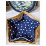 Set of (3) Winter Scene Tins, Longaberger Christmas Star Basket