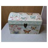 Lovely Butterfly Themed Small Chest with Latch