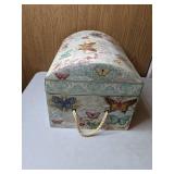 Lovely Butterfly Themed Small Chest with Latch