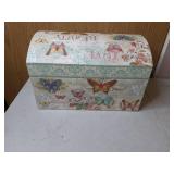 Lovely Butterfly Themed Small Chest with Latch