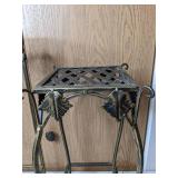 Lot of 2 Copper Colored Plant Stands