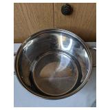 Stainless Steel 3-Piece Cookware Set: Stockpot, Pasta Insert & Glass Lid.
