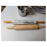 Baking Essentials: Rolling Pins (2), Flour Sifter, Round Spring Form Pans (2)