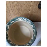 Lot of 9 Pieces of Ceramic Pottery - Cookie Jar, Pitchers, Spoon Rest, and more!