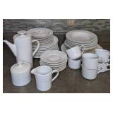 Beautiful 39 Piece All White Dinnerware Set