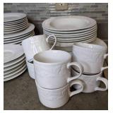 Beautiful 39 Piece All White Dinnerware Set