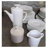 Beautiful 39 Piece All White Dinnerware Set