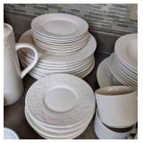 Beautiful 39 Piece All White Dinnerware Set