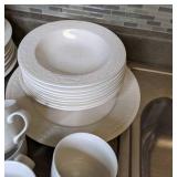 Beautiful 39 Piece All White Dinnerware Set