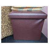 Lot of 7 Pillows, Seat Cushions ands Storage Bench Seat