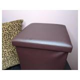 Lot of 7 Pillows, Seat Cushions ands Storage Bench Seat