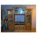 Large 3- Piece China Cabinet (Central Piece & Two Side Cabinets)