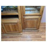 Large 3- Piece China Cabinet (Central Piece & Two Side Cabinets)