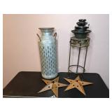 Lot of 5 Metal Home Decor Pieces